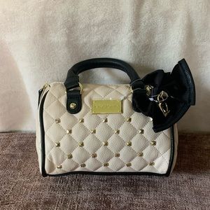 Betsey Johnson Mini Satchel Barrel Bag
